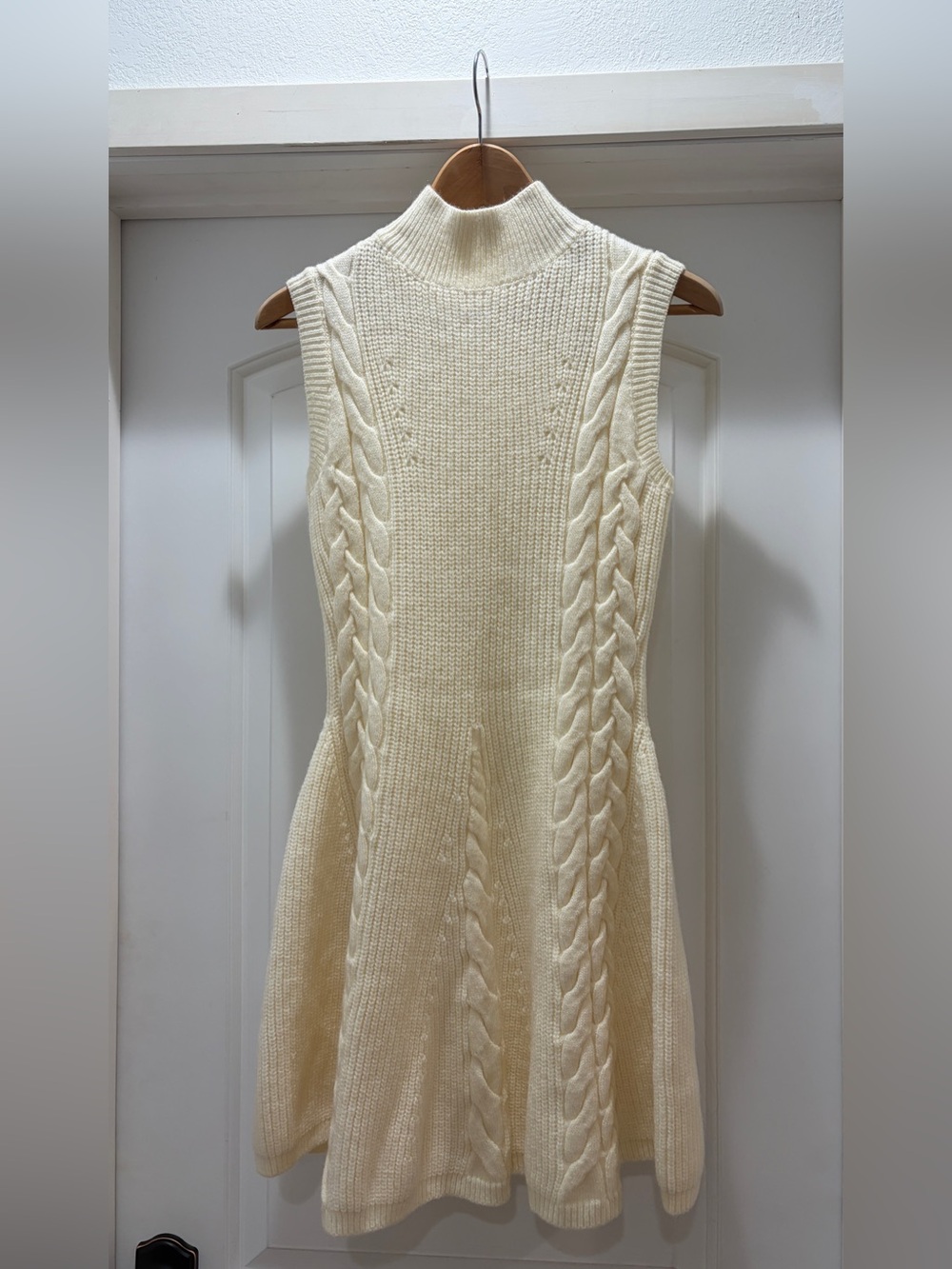 NWT Stitch and feather cable knit mini dress